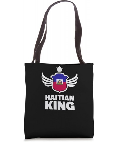 Haitian King - Haitian Flag Haiti Tote Bag $12.28 Totes