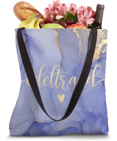 Edeltraud Letter E Initial Cute Purple Personalized Tote Bag $14.78 Totes