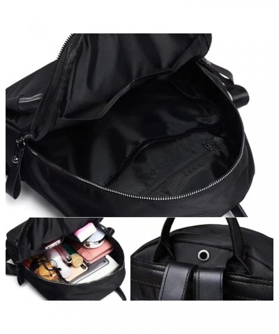 Backpack for Women Large Capacity Shoulder Bag Multi Zip Pocket Daypack Oxford Fabric Handbag Casual Purse Black $39.95 Backp...