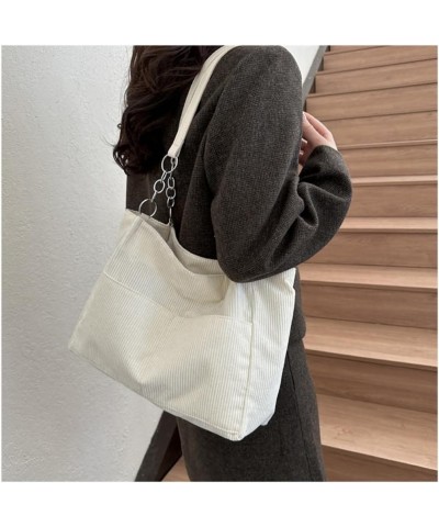 Fashion Armpit Bag Large Capacity Shoulder Bag for Girl Women Trendy Corduroy Handbag Shopping Bag Underarm Bag Tote Bag Blac...