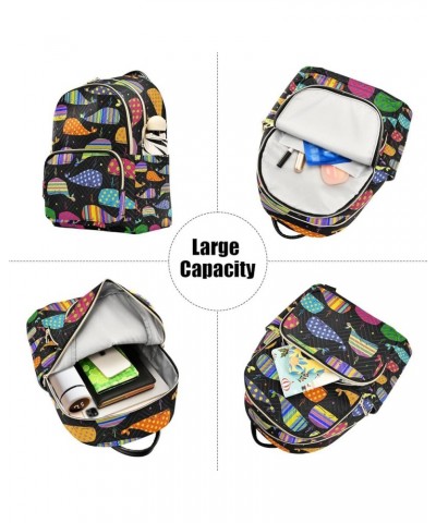 Green Avocados Women Backpack with Compartments, Medium Size Backpack Fashional Workout Backpack for Women Colorful Cartoon W...