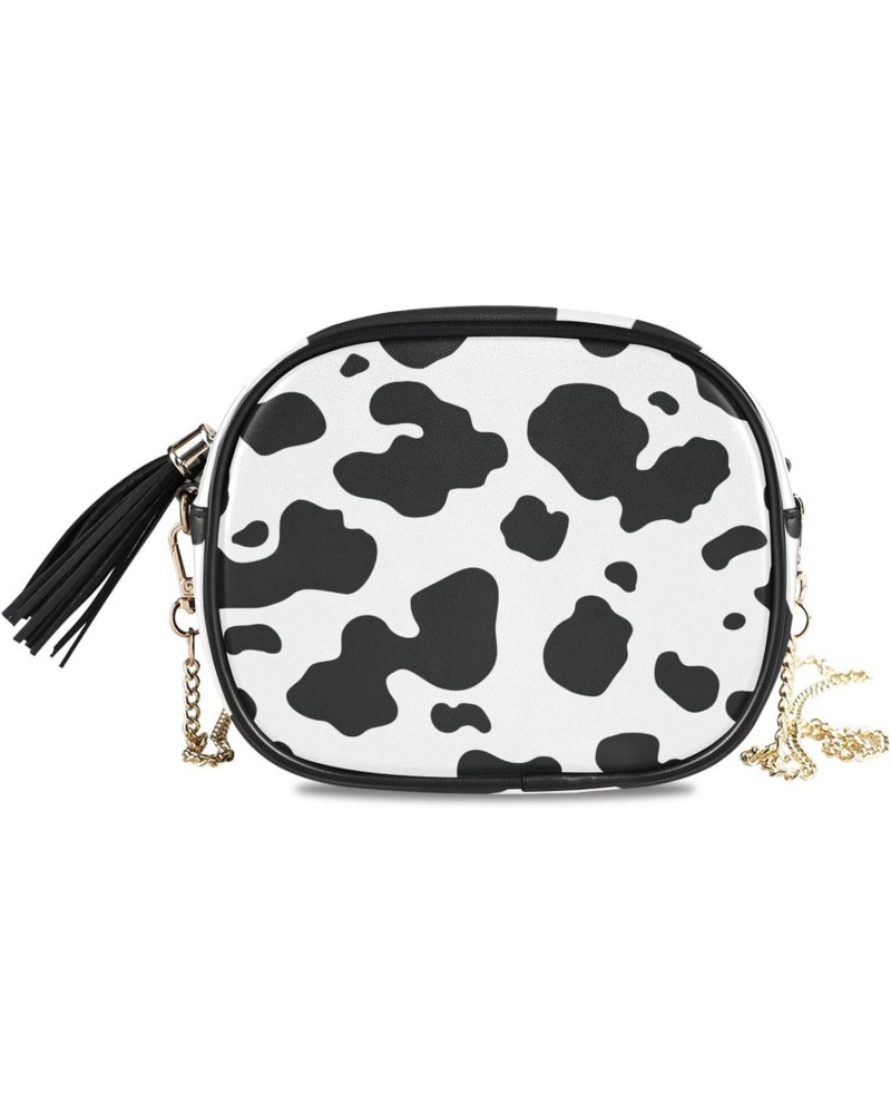 Women's Cows Spot Crossbody Bag Fashion Purses Bag Cross Body Bag Shoulder Handbag with Adjustable Chain Strap $11.52 Satchels