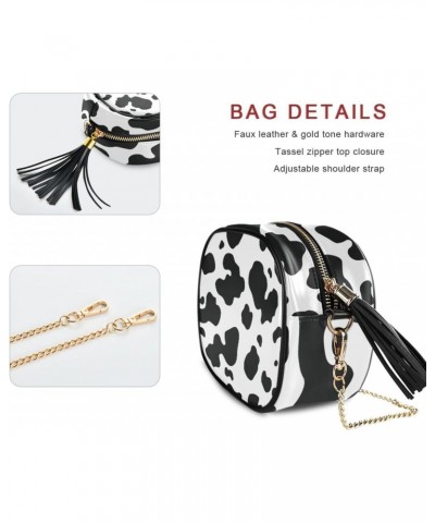 Women's Cows Spot Crossbody Bag Fashion Purses Bag Cross Body Bag Shoulder Handbag with Adjustable Chain Strap $11.52 Satchels