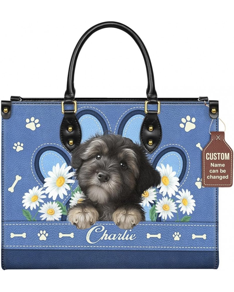 Personalized Havanese Dog Handbags, Custom Name Dog Leather Bags, Purses, Shoulder Bag, Gift For Dog Mom Dog Lover Style 6 $2...