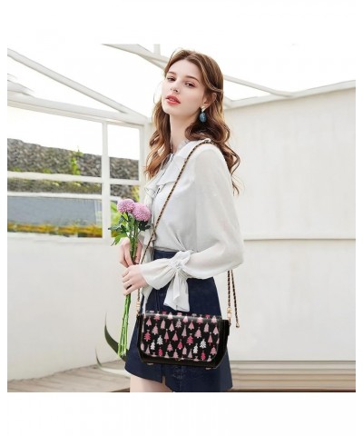 Crossbody Bags for Women Trendy Women's Black Shoulder Bag Small PU Leather Flap Cross Body Bag Handbags Pattern21 $23.36 Cro...