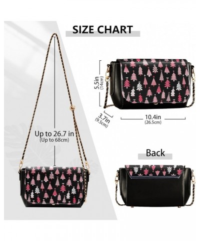 Crossbody Bags for Women Trendy Women's Black Shoulder Bag Small PU Leather Flap Cross Body Bag Handbags Pattern21 $23.36 Cro...