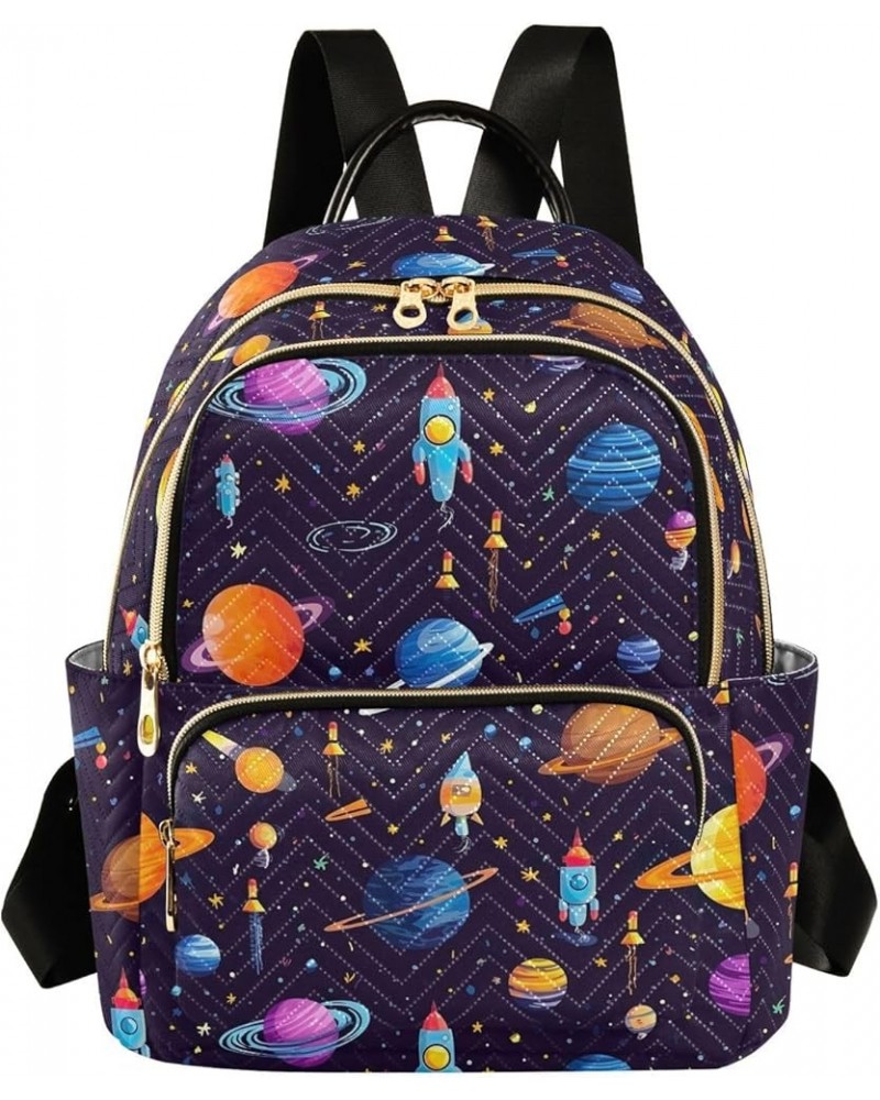 Backpack for Women Fashion Shoulder Bags Small Casual Daypack Travel Bag S 202a0385space Planet Galaxy S(10.23"x5.11"x12.59")...