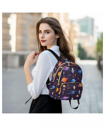 Backpack for Women Fashion Shoulder Bags Small Casual Daypack Travel Bag S 202a0385space Planet Galaxy S(10.23"x5.11"x12.59")...