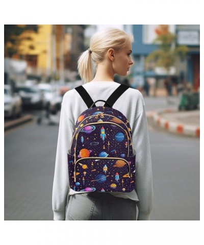 Backpack for Women Fashion Shoulder Bags Small Casual Daypack Travel Bag S 202a0385space Planet Galaxy S(10.23"x5.11"x12.59")...