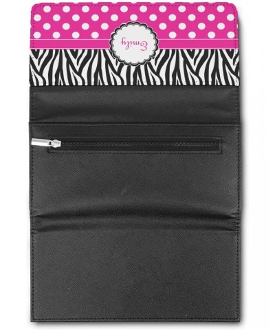 Zebra Print & Polka Dots Leatherette Ladies Wallet (Personalized) $20.64 Wallets