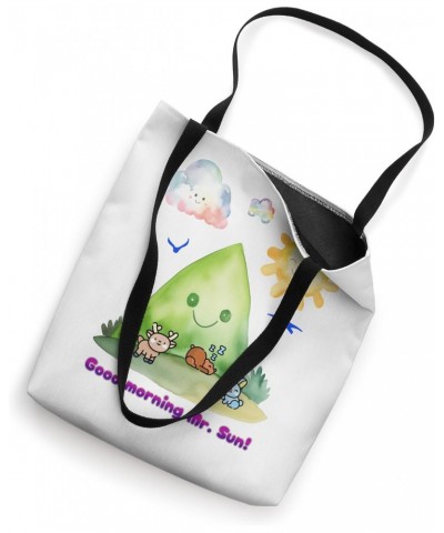 Good Morning Mr. Sun Cute Happy Mountain Animals And Nature Tote Bag $13.56 Totes