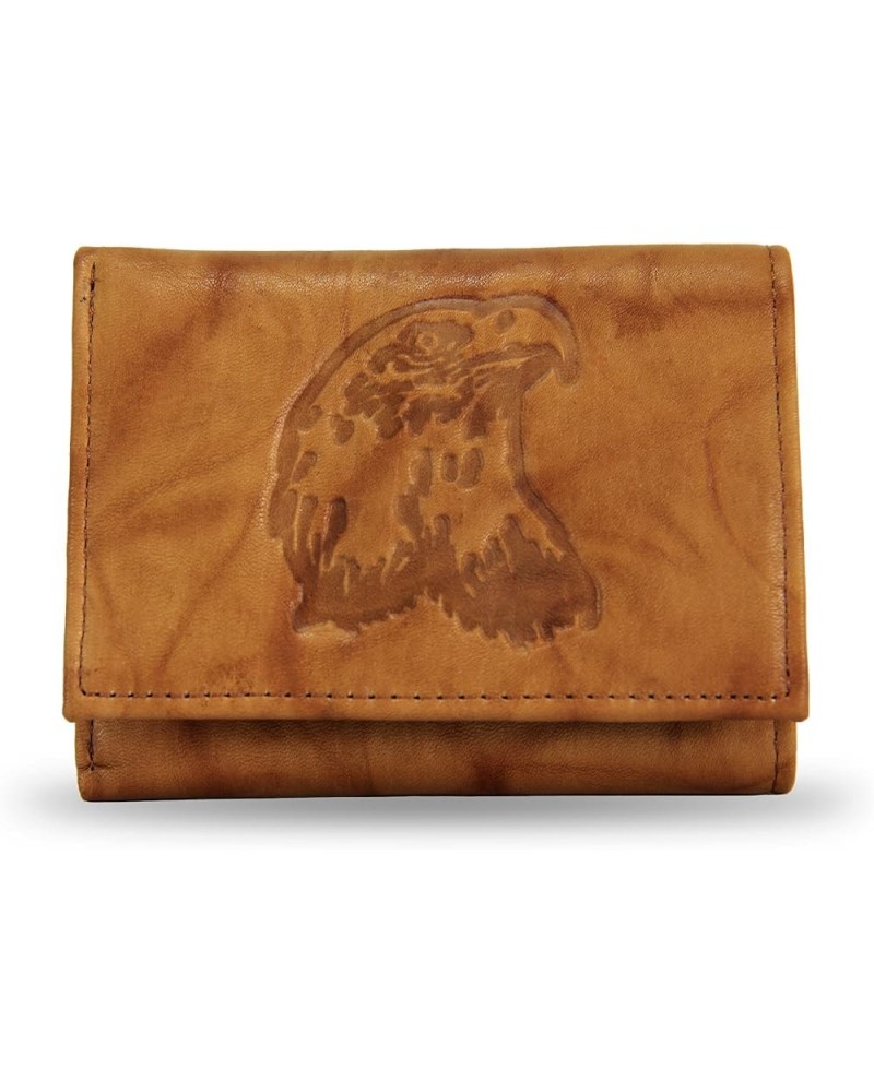 Outdoor Scene Embossed Trifold Wallet Eagle Head $18.11 Wallets