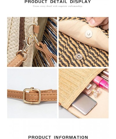 Crossbody Bag For Women, Versatile Ins Niche Design Straw Bag, Forest Style Retro Handwoven Bag DIY Light Green $32.12 Totes