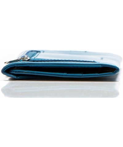 Women's Slimvelope Leather Tri-Fold Checkbook Slim Wallet, Holds Up to 40 Cards Ocean Blue $20.07 Wallets