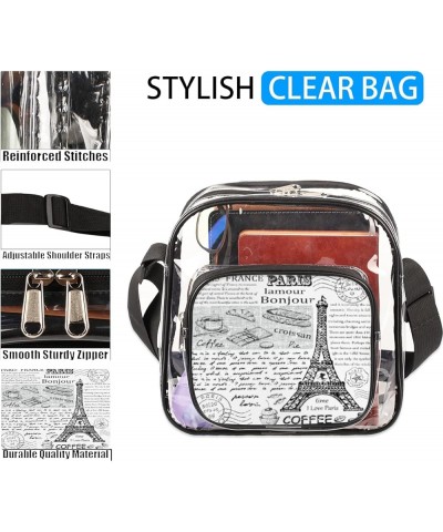 OKCELL-Clear Concert Bag-Clear Bag for Concerts,Sporting Event,Party,Festivals With Zipper Closure Multi10 $13.67 Crossbody Bags