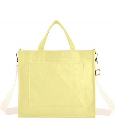 Jasmine Corduroy Women Work Bag Work Bag Tote Bags for School Small Tote Light Khaki $10.35 Totes