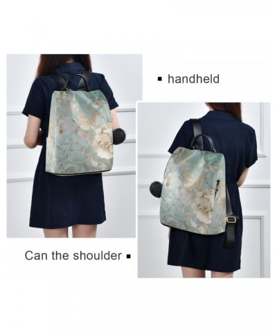 Women Fashion Backpack - Luxury Golden Flower, Anti Theft Casual Daypack Shoulder Bag Purse for Travel Work 15 inches $21.72 ...