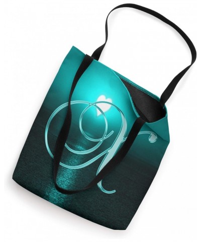 X Teal Heart Beach Ocean Lake Sun Moon Initial Letter Name Tote Bag $11.58 Totes