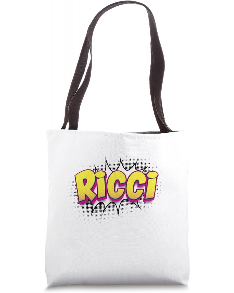 Ricci Custom Name Comic Book Style Pop Art, Ricci Tote Bag $13.35 Totes