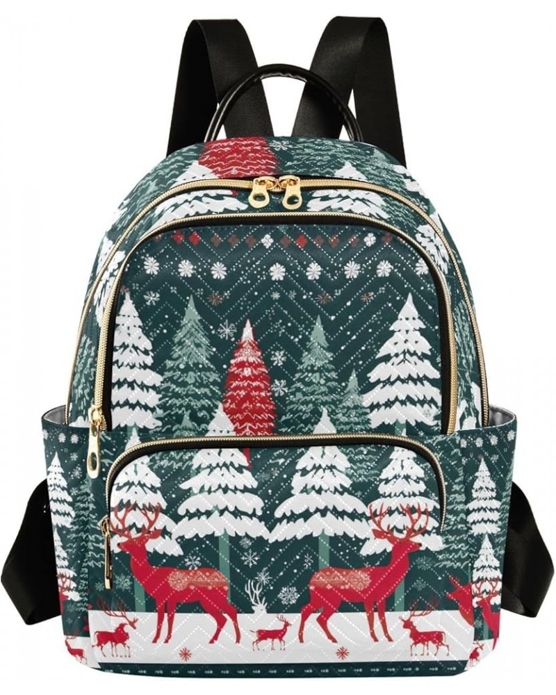 Fantasy World Flower Sea Women's Backpack, Summer Backpack, Fancy Backpack, S Winter Christmas Forest Deer-5 Medium $18.01 Ba...