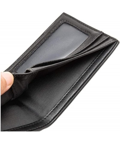 Carbon Fiber Pattern Card Wallet Money Bag Slim Wallet for Men Purse Credit Card Holder (Color : Coffee YML001) Crazy Black Y...