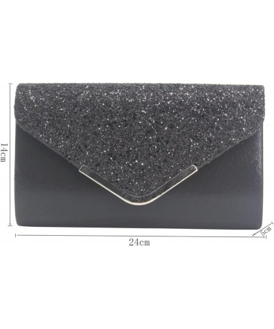 Ladies Party Bag European And American Fashion PU Dinner Bag Flash Material Evening Gift Bag Ladies Clutch Chain Bag Gold $11...