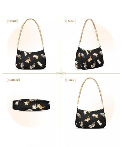 Pretty Cat Shoulder Bag for Women Crossbody Small Tote Bag Purses with Zipper Closure Handbag for Work Girls Beach Travel $16...