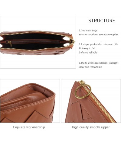 Purses for Women Soft PU Leather Shoulder Bag Ladies Crossbody Purse Pocketbooks for Women Brown $19.35 Shoulder Bags