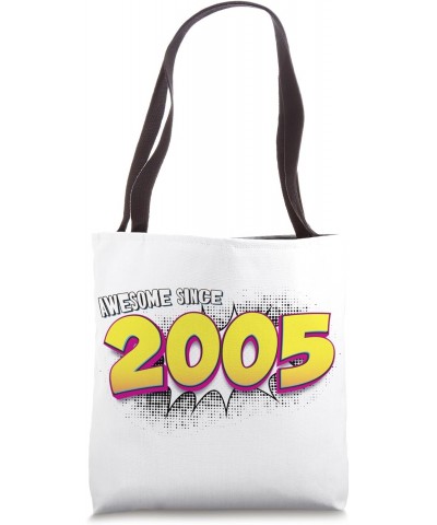 Retro 18th birthday in Pop Art Comic Book Style Awesome 2005 Tote Bag $13.08 Totes