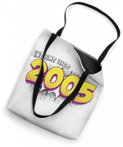 Retro 18th birthday in Pop Art Comic Book Style Awesome 2005 Tote Bag $13.08 Totes