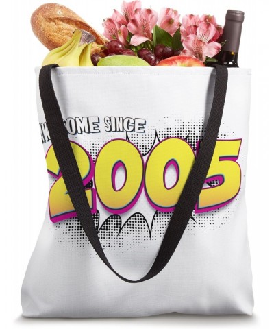 Retro 18th birthday in Pop Art Comic Book Style Awesome 2005 Tote Bag $13.08 Totes