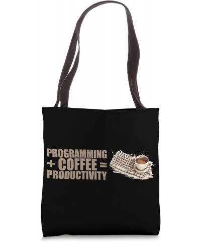 Caffeine Coder Software Developer Engineer Coffee Programmer Tote Bag $13.14 Totes