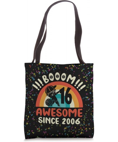 Dabbing Volleyball Boy - 16th Birthday Awesome Since 2006 Tote Bag $13.94 Totes