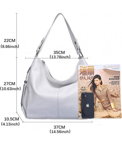 Fashion Soft Real Genuine Leather Tassel Women's Handbag Ladies Shoulder Tote Messenger Hobo Bag Satchel White $36.81 Totes