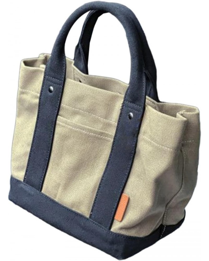 Canvas Tote Bag Handbag Grocery Bag Large Capacity 2 Handles Lightweight Casual Buckle Shopping Bag Female Canvas Handbag $9....