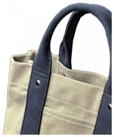 Canvas Tote Bag Handbag Grocery Bag Large Capacity 2 Handles Lightweight Casual Buckle Shopping Bag Female Canvas Handbag $9....