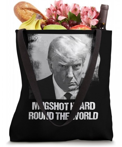 Mugshot Heard Round The World - Donald Trump Mugshot Tote Bag $16.20 Totes