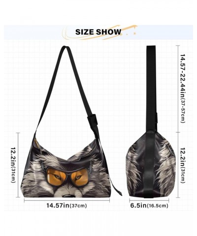 Wolf Crossbody Bag for Women Men with Adjustable Strap PU Leather Shoulder Hobo Purse Bag 20854157 $14.85 Shoulder Bags