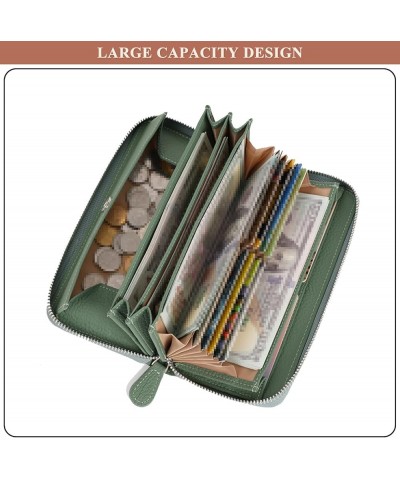 Long Purses for Women, Genuine Leather Clutch Bag Large Capacity Ladies Multi-Pocket Card Holder Zipper B / Grey $24.19 Wallets