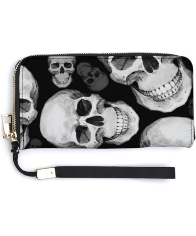 Long Clutch Wallet, Long Handbag with Wristlet Strap, PU Leather Zip Purse Multi 18 $19.37 Wristlets