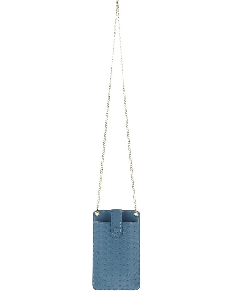 Phone Bag, Outdoor Cross- body Bag Change Pouch Outdoor Storage Pouch Women PU Leather Bag (Blue) Blue $9.51 Crossbody Bags