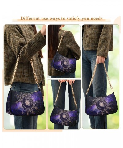 Clutch Shoulder Bags Tote Evening Purse Handbags for Women Hobo Bags Galaxy Star Geometric with Zipper Closure $13.12 Totes