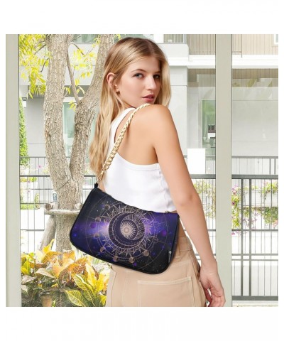 Clutch Shoulder Bags Tote Evening Purse Handbags for Women Hobo Bags Galaxy Star Geometric with Zipper Closure $13.12 Totes