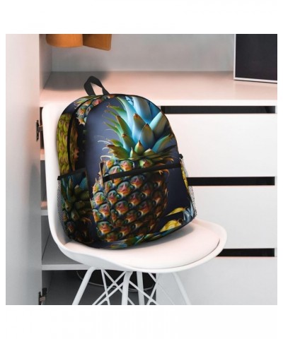 Lavender flower Backpack Cute Print Bookbag Women Travel Casual Water-resistant Backpack Travel Bag bags Fruit Pineapple One ...