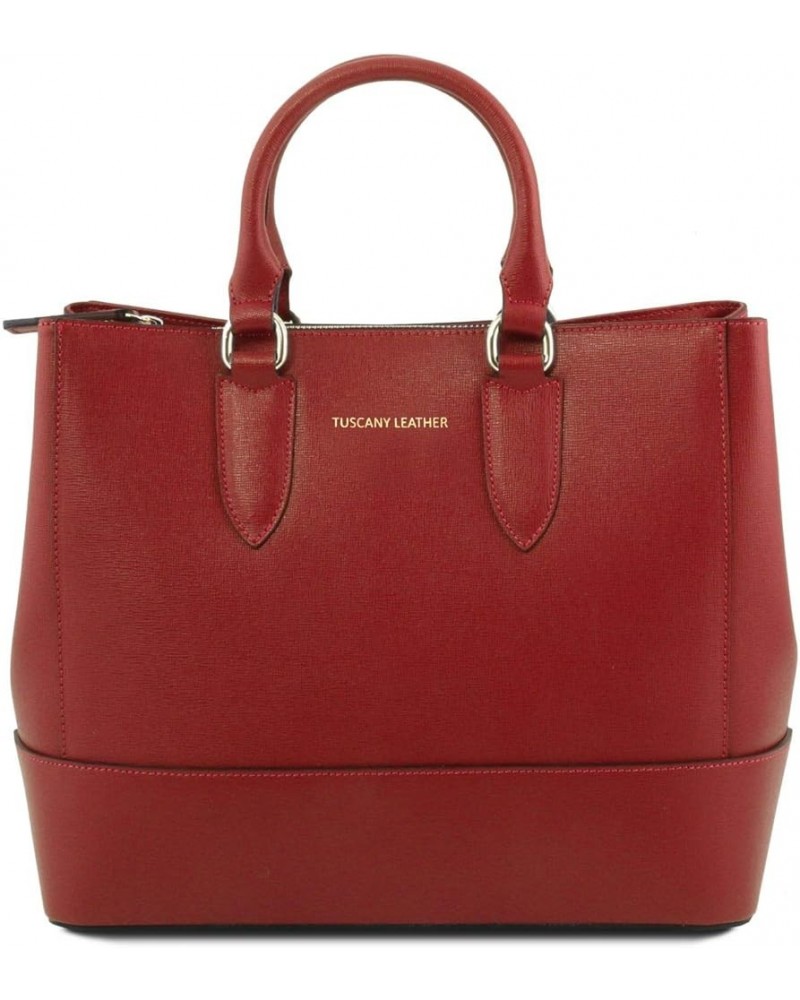 TLBag Saffiano leather handbag Red $110.46 Handbags