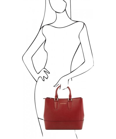 TLBag Saffiano leather handbag Red $110.46 Handbags