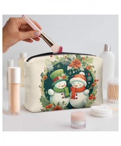 Christmas Snowman Print Wallet for Men Women Western Aztec Style PU Leather Portable Purses RFID Blocking Card Holder Coin Sn...