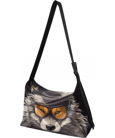 Wolf Crossbody Bag for Women Men with Adjustable Strap PU Leather Shoulder Hobo Purse Bag 20854157 $14.85 Shoulder Bags