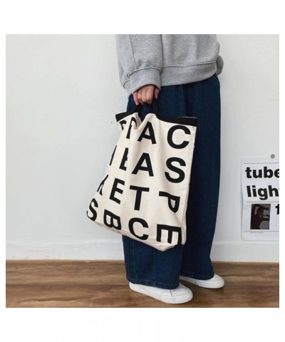 NC Ins New Hand Bag idle Style Large Capacity Shopping Bag Graffiti wenyifan White Radish baiseluobu $9.35 Handbags