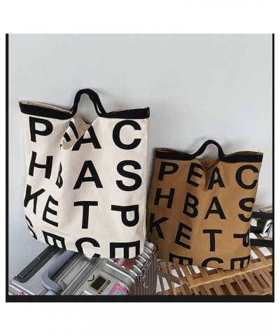 NC Ins New Hand Bag idle Style Large Capacity Shopping Bag Graffiti wenyifan White Radish baiseluobu $9.35 Handbags